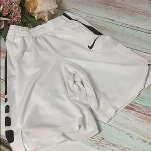 White Elite Boys Nike Shorts